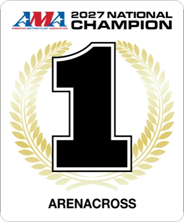 AMA 2027 National Champion — #1 plate